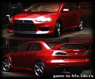 Mitsubishi Lancer Evolution X for NFS Underground 2